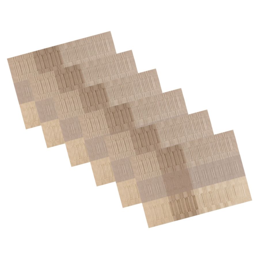 EveryTable Silver, Gray and Black Bamboo Placemat (Set of 12) EveryTable Silver, Gray and Black Bamboo Placemat (Set of 12)